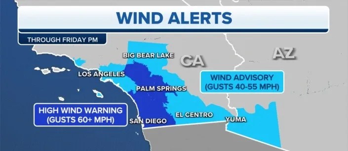 Wind alerts from Tropical Storm